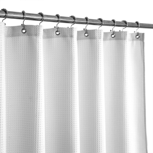 Barossa-Design-Waffle-Weave-White-Shower-Curtain