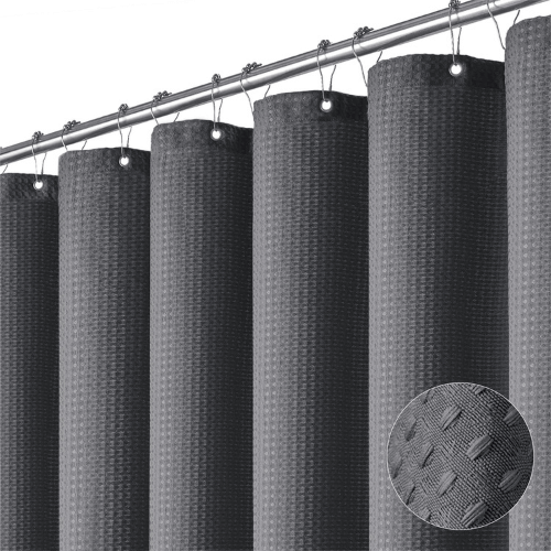 Dynamene-Charcoal-Grey-Fabric-Shower-Curtain